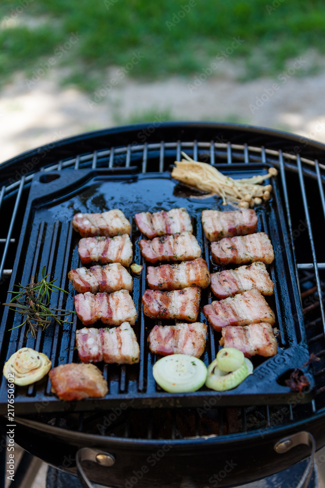 Pork belly party of Camping
