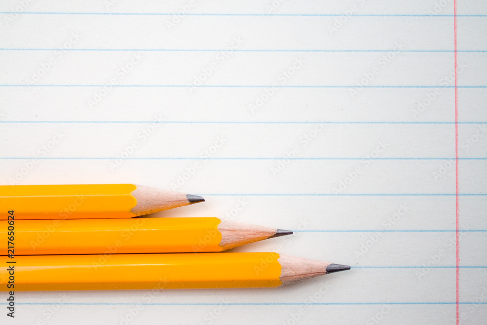 Back to school, education concept with orange pencils close up and composition book on background for educational new academic year begin or study term start. Mock-up Copy space Back to school, education concept with orange pencils close up and composition book on background for educational new academic year begin or study term start. Mock-up Copy space