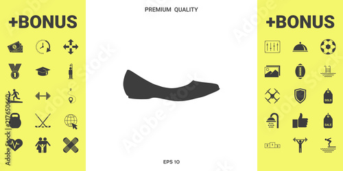 Ballerina flats - women shoe, the silhouette