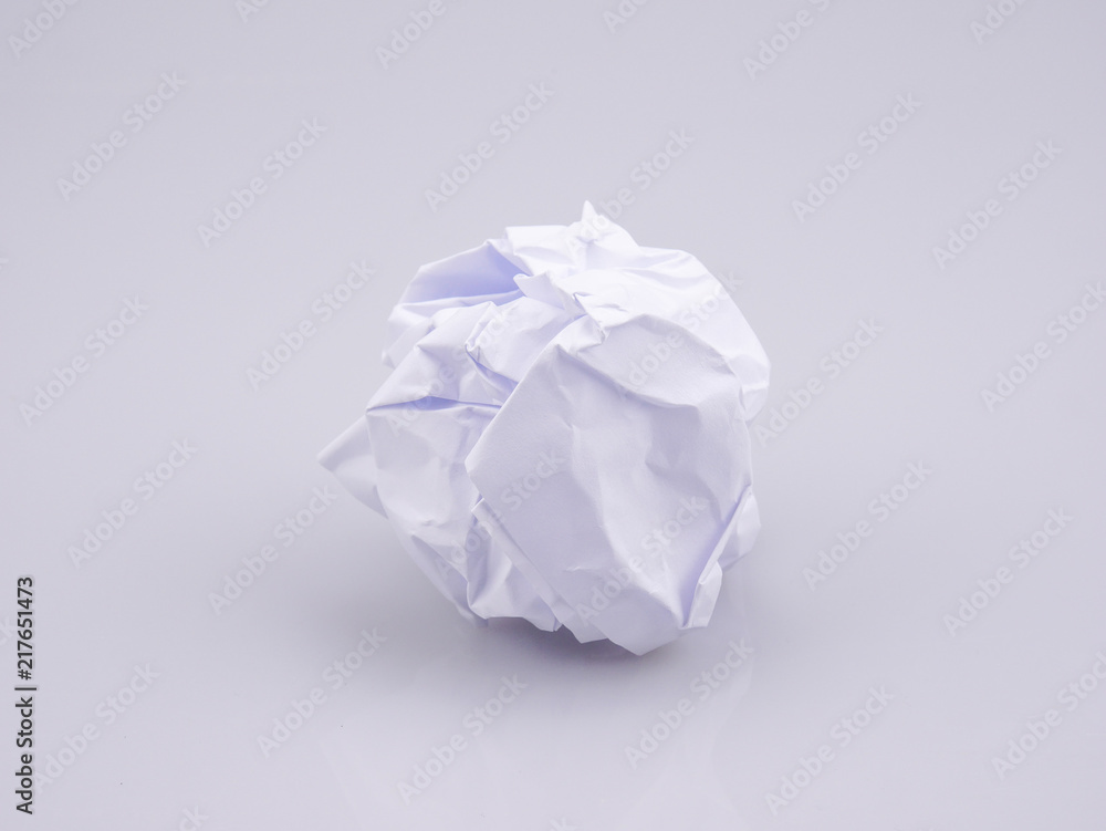 Crumpled paper balls on agray background Crumpled paper balls on agray background