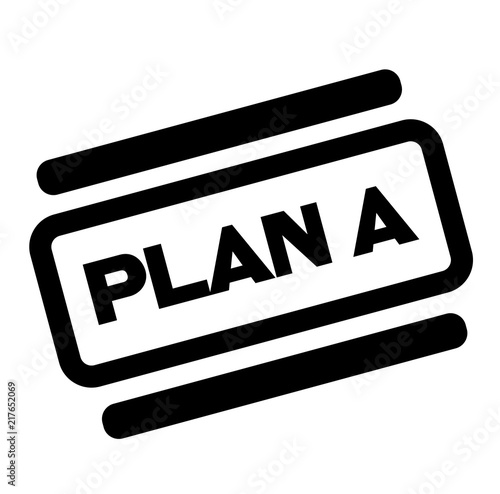 plan a black stamp