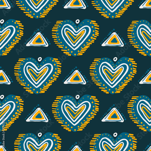 Abstract Ikat and boho style handcraft fabric pattern. Traditional Ethnic design for clothing and textile background, carpet or wallpaper