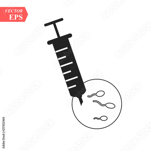 ivf icon isolated on white background, vector illustration, ivf logo concept