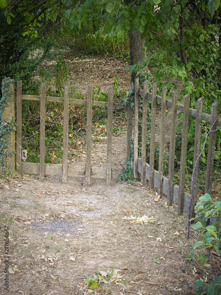Old fence gate Old fence gate