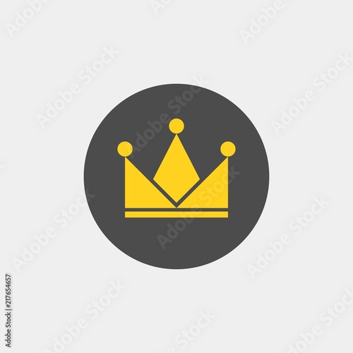 Crown flat vector icon