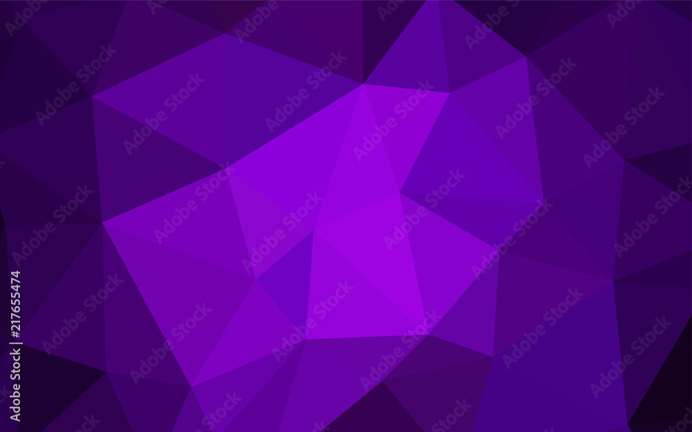 Dark Purple vector triangle mosaic template. Dark Purple vector triangle mosaic template.