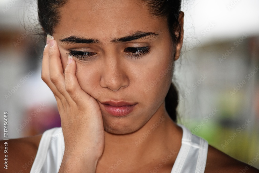 Unhappy Cute Colombian Person Unhappy Cute Colombian Person