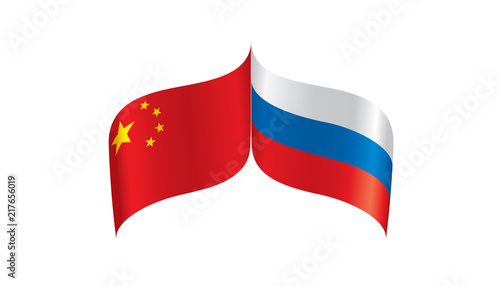 Free Download Russia and China flags. Vector illustration on white background - GFXLoad
