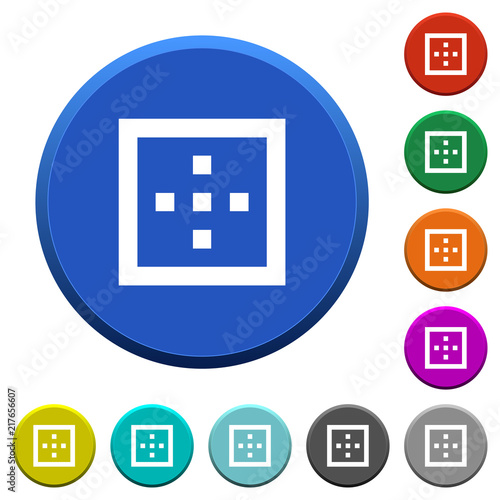 Outer borders beveled buttons