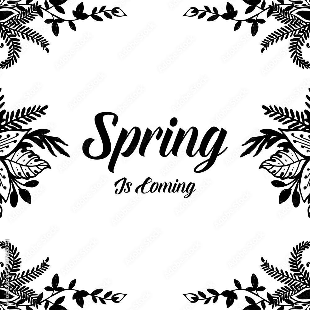 Obraz premium Spring is coming floral design collection vector illustration