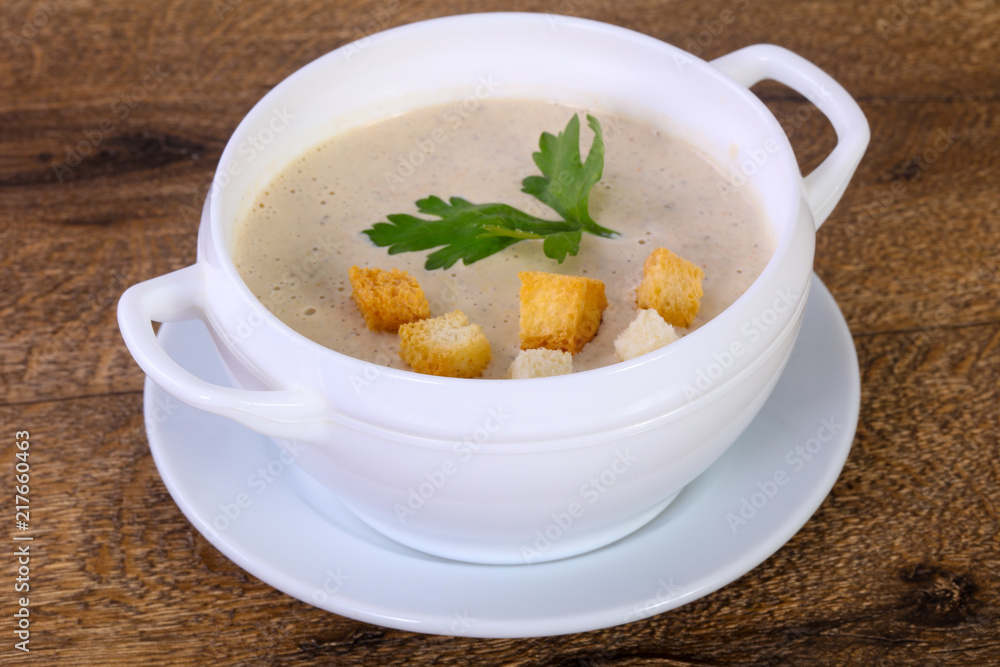 Mushroom cream soup Mushroom cream soup