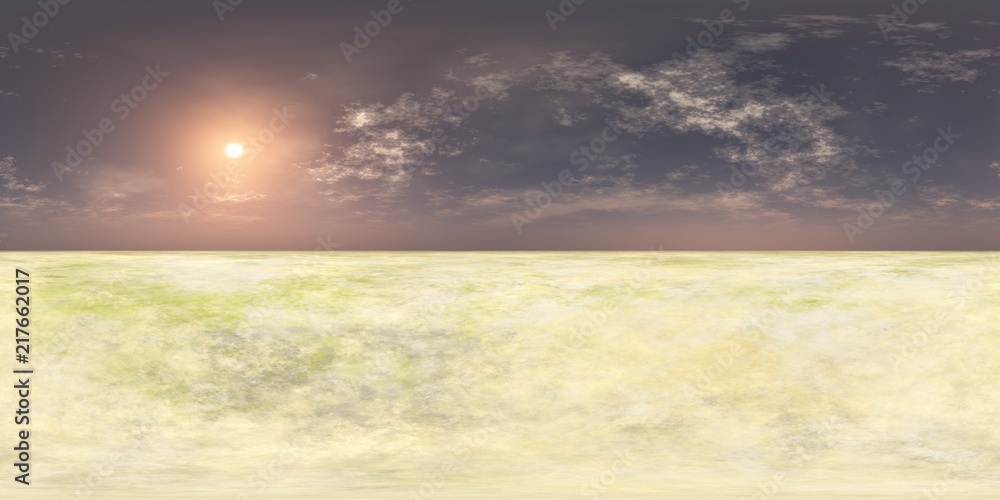 HDRI Map, environment map, Round panorama, spherical panorama, equidistant projection, panoramic, 3D rendering, land under heaven
