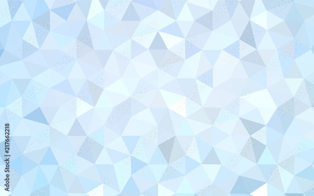 Light BLUE vector gradient triangles texture.