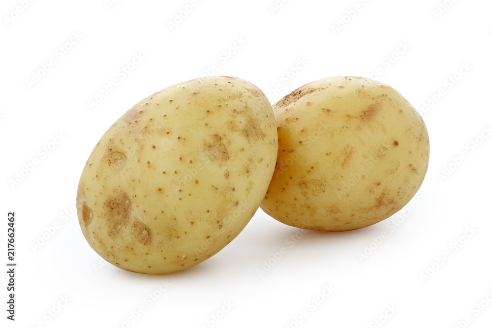 fresh potatoes on a white background isolated fresh potatoes on a white background isolated