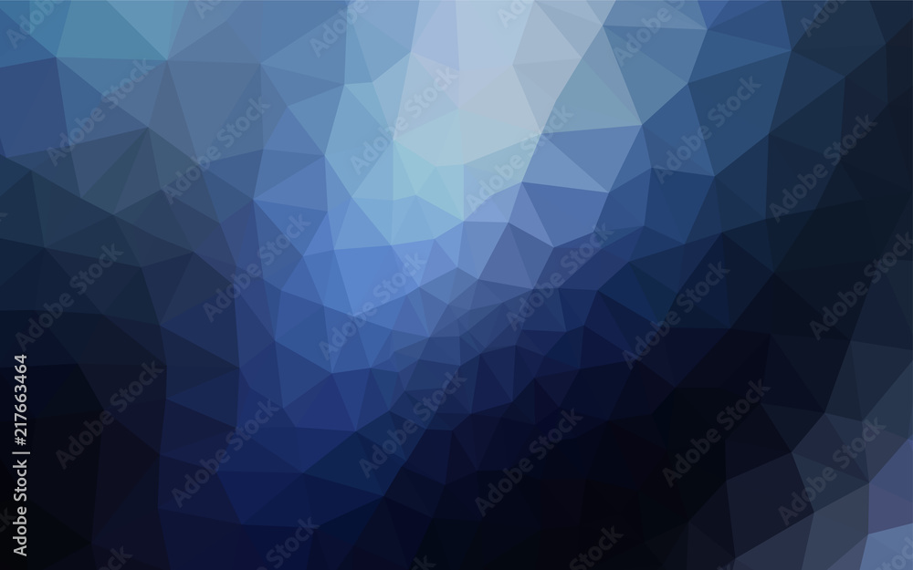 Dark BLUE vector abstract mosaic background. Dark BLUE vector abstract mosaic background.
