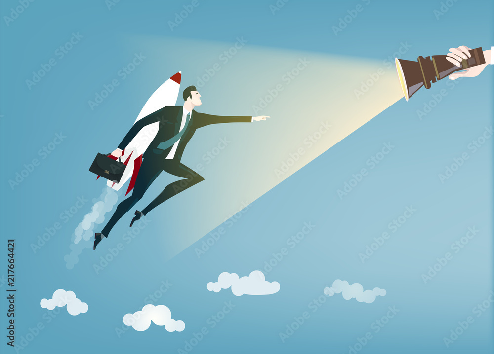 Super Businessman. Help, consultancy, support, winning, and no risk concept business illustration Super Businessman. Help, consultancy, support, winning, and no risk concept business illustration