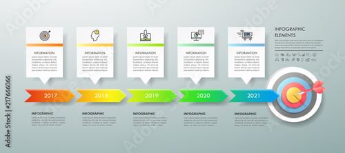Timeline business concept infographic template, can be used for workflow layout, diagram, number options, timeline or milestones project.