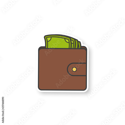 Wallet with money patch