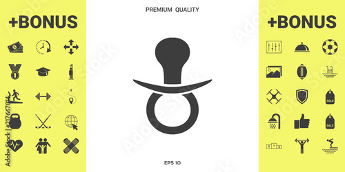  Baby pacifier icon