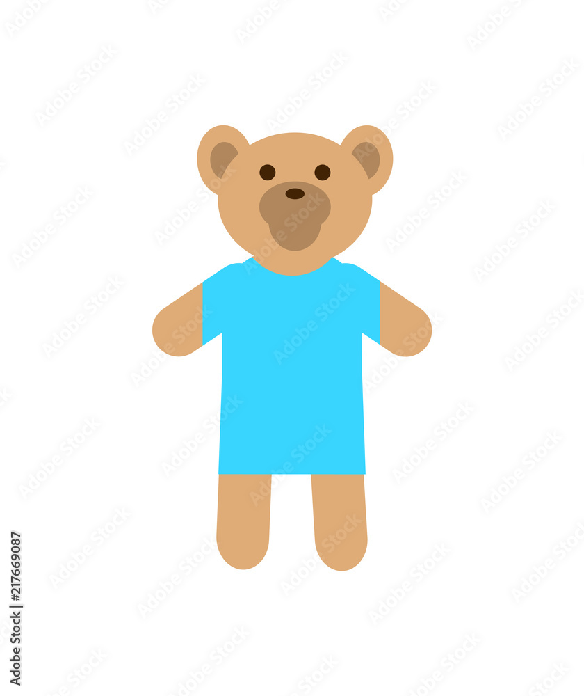 Teddy Bear Wearing Sweater Vector Illustration Teddy Bear Wearing Sweater Vector Illustration