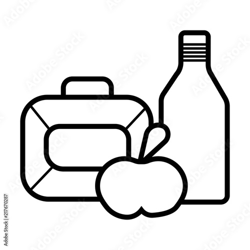 Lunchbox icon vector