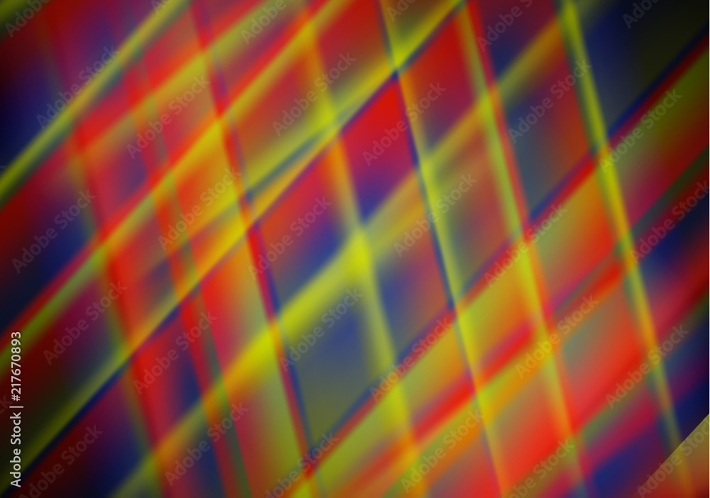 Abstract colored glowing lines on a dark background, light effects. Vector illustration. Abstract colored glowing lines on a dark background, light effects. Vector illustration.