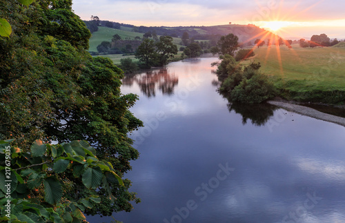 sunrise at the Crook o Lune near Lancaster