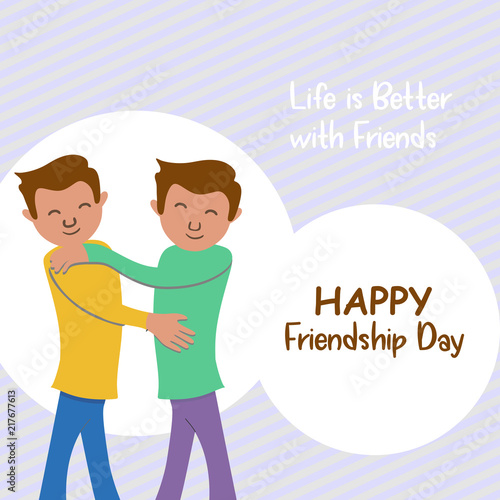 Happy friendship day banner...