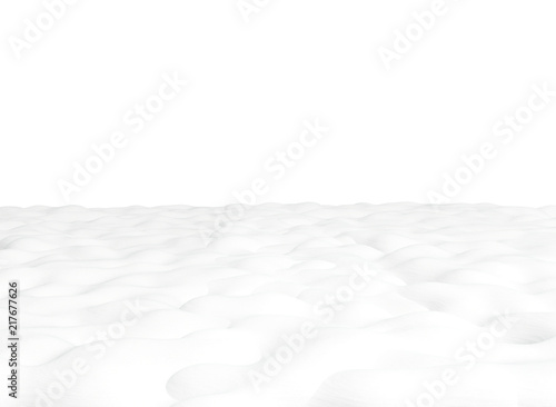 winter snow background landscape 3d-illustration