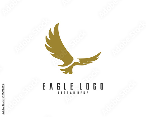 Tableau sur toile Eagle logo vector