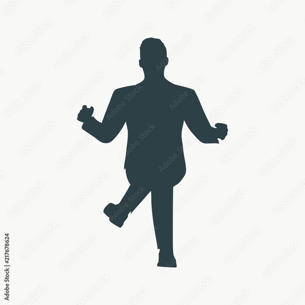 Man in sitting pose on chair Royalty Free Vector Image