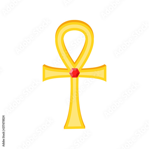 Ankh illustration. Vector.