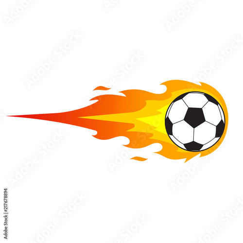 Fireball. Vector. Flat design. Isolated.