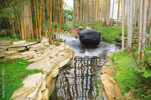 Erholung im Bambusgarten