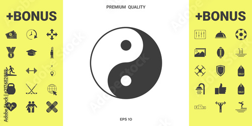 Yin yang symbol of harmony and balance