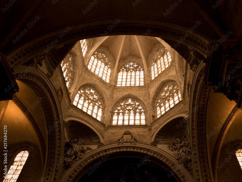 dome of the Cathedral of Valencia, spain