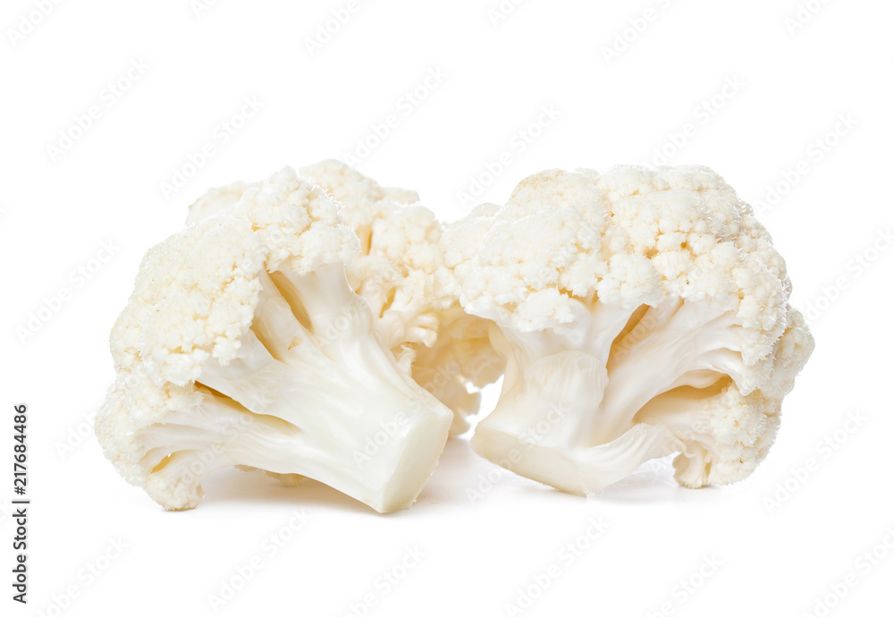 Cauliflower. Piece isolated on white. Cauliflower. Piece isolated on white.