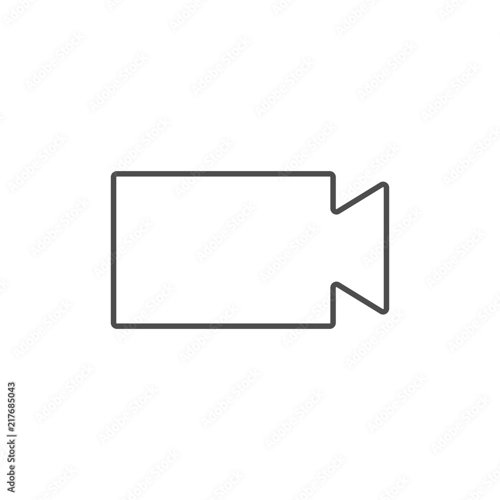 Video camera icon. Flat design. Vector illustration. Video camera icon. Flat design. Vector illustration.
