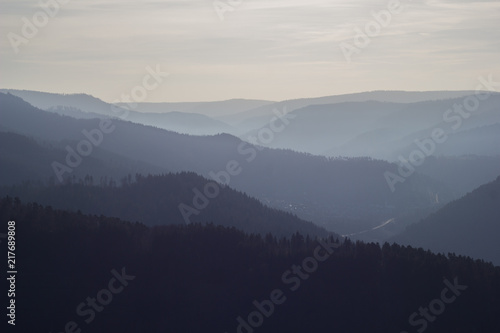 Hills with a moody and scenic atmosphere of the Black Forest region near Baiersbronn, Germany © Little Adventures