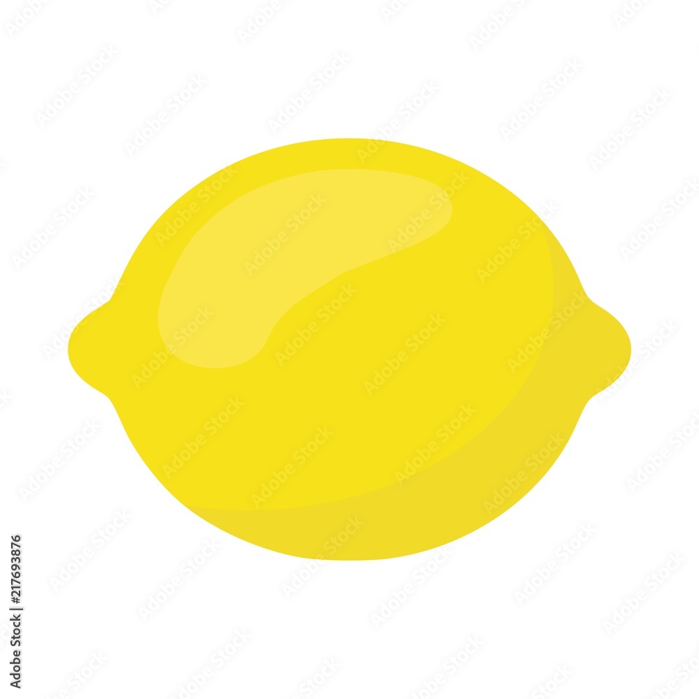 Lemon icon, Citrus fruit on white background Lemon icon, Citrus fruit on white background