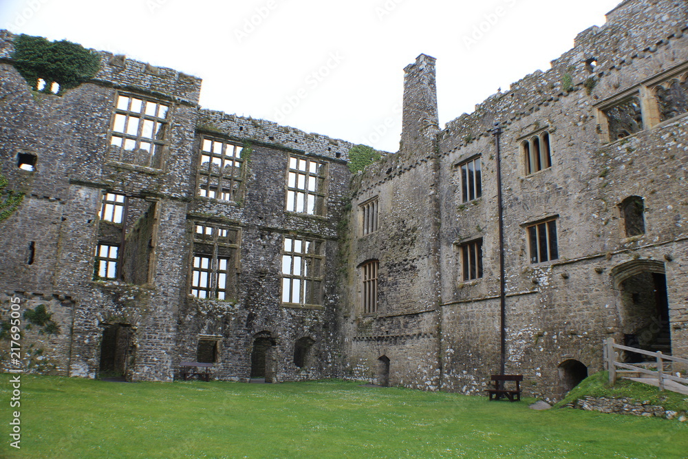 Fototapeta premium Old Carew Castle Ruins