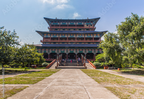 Korean buddhist temple in lumbini (nepal)