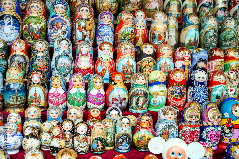 Fototapeta premium Russian nesting dolls