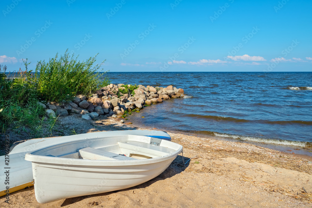 Coast of the Lake Peipus. Estonia, EU