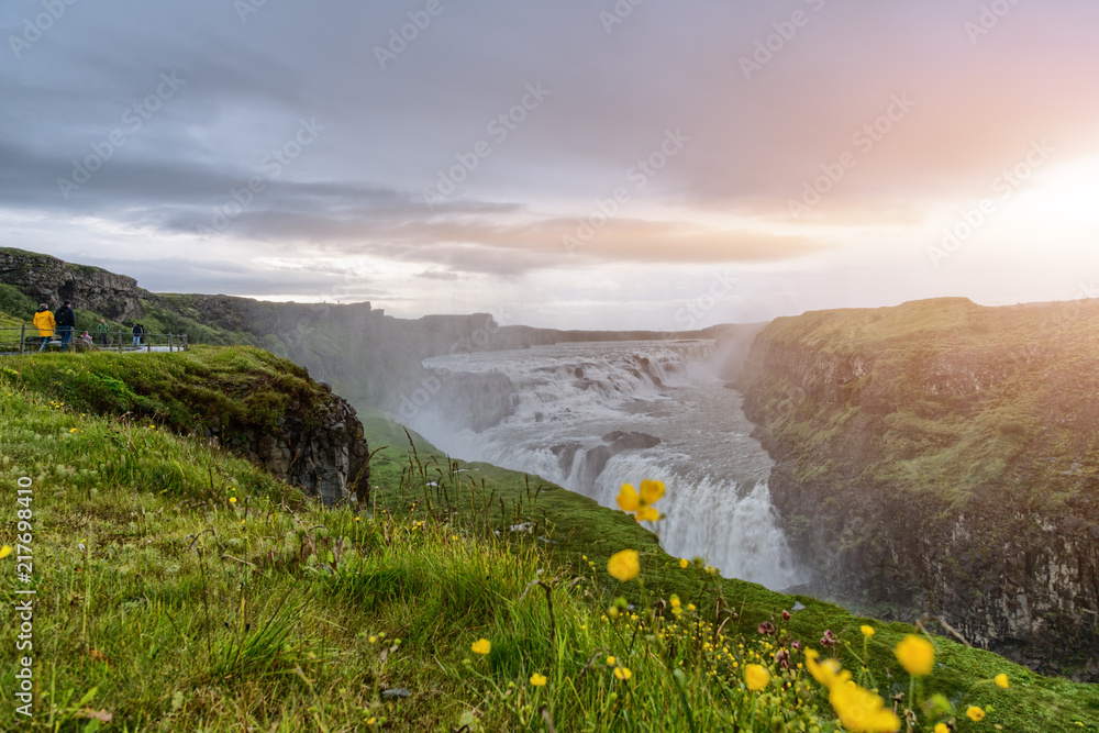 Fototapeta Wodospad Gullfoss w Islandii