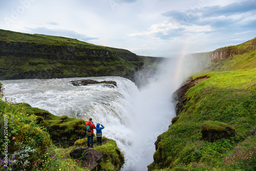 Couple traveling in Iceland