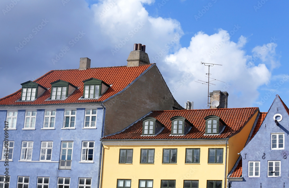 Colorful old houses Nyhavn in Copenhagen