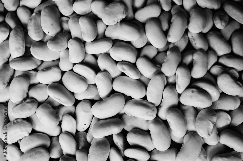 White kidney beans background texture. Vegan and vegetarian photo. Ecological green food. White kidney beans background texture. Vegan and vegetarian photo. Ecological green food.