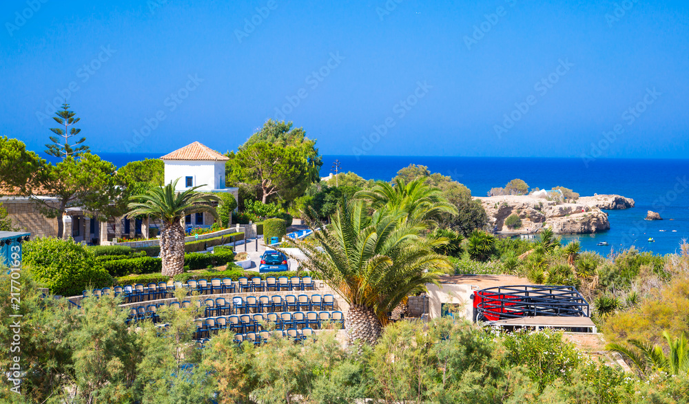 Greece, Crete, Heraklion aria landscape with gardens