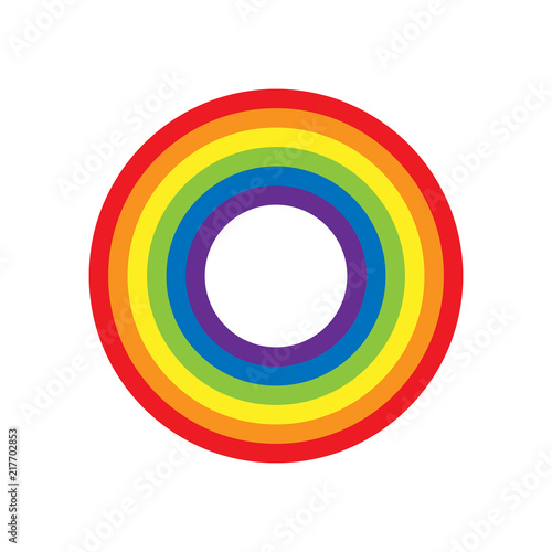 Rainbow Circle Vector Illustration